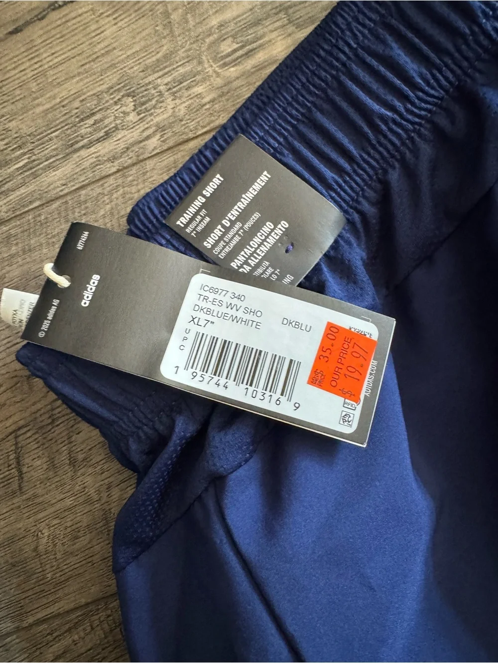 adidas Men's Royal Blue Athletic Training Shorts